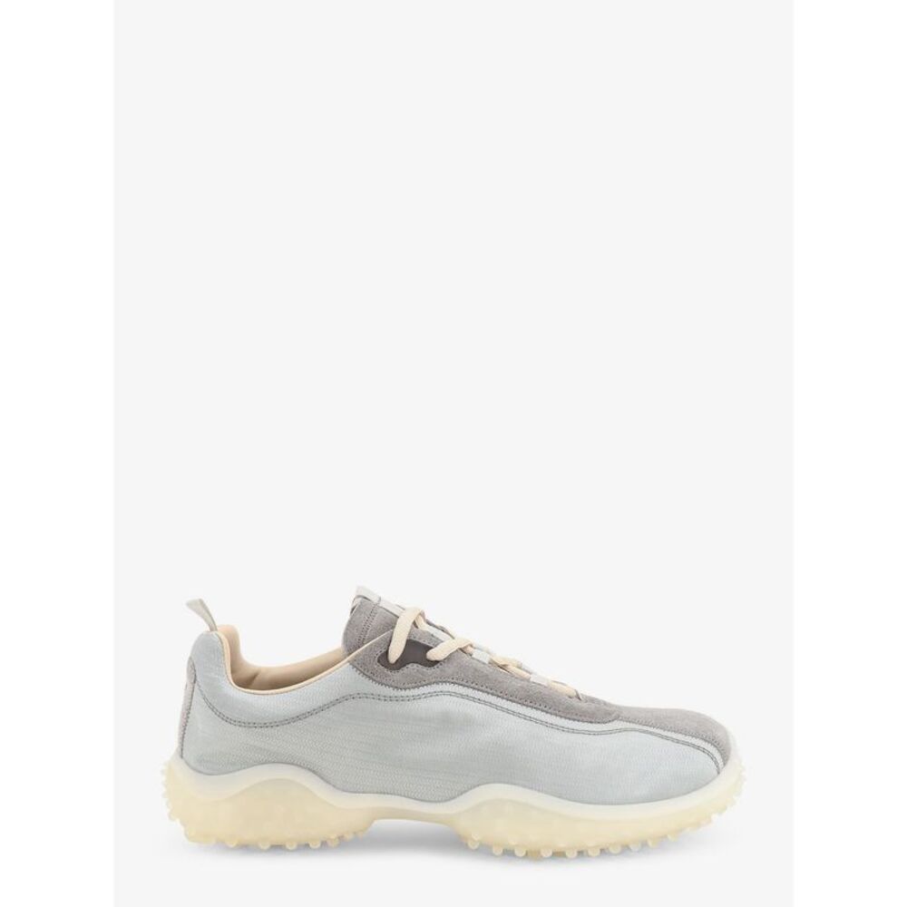 Miu Miu Women Nylon And Suede Sneakers With Embroidered Logo